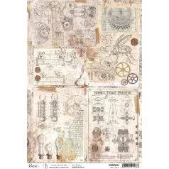   Ciao Bella Rizspapír A4 - Tesla Table - Engine of the Future - Rice Paper (1 ív)