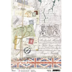   Ciao Bella Rizspapír A4 - Royal mail - London's Calling - Rice Paper (1 ív)