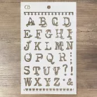 Ciao Bella Stencil 12x20cm - Reporter  - Texture Stencil (1 db)