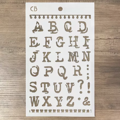 Ciao Bella Stencil 12x20cm - Reporter  - Texture Stencil (1 db)