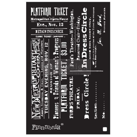 Prima Marketing Stencil 6"X9" (15x23cm) - Theater Night - Finnabair Stencil (1 db)