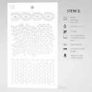 Ciao Bella Stencil 12x20cm - Knitting  - Texture Stencil (1 db)