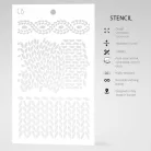 Ciao Bella Stencil 12x20cm - Knitting  - Texture Stencil (1 db)