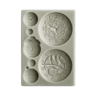  Stamperia Szilikon öntőforma A6 - Around the World - Clocks - Silicon Mould (1 db)