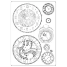 Stamperia Szilikon öntőforma A6 - Around the World - Clocks - Silicon Mould (1 db)