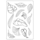 Stamperia Szilikon öntőforma A6 - Sunflower Art - Leaves - Silicon Mould (1 db)
