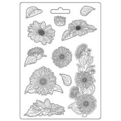   Stamperia Öntőforma A4 - Sunflower Art - Sunflowers - Soft Mould (1 db)