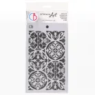 Ciao Bella Stencil 12x20cm - Talaveras  - Texture Stencil (1 db)