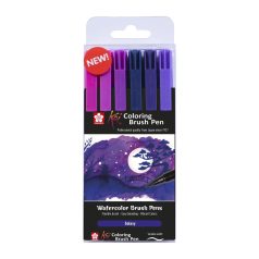   Sakura Ecsetfilc készlet - Galaxy - Sakura Koi Colouring Brush Pen (6 db)