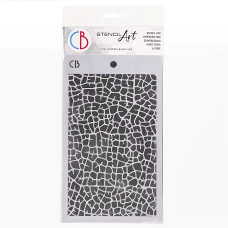 Ciao Bella Stencil 12x20cm - Leaf Venation  - Texture Stencil (1 db)