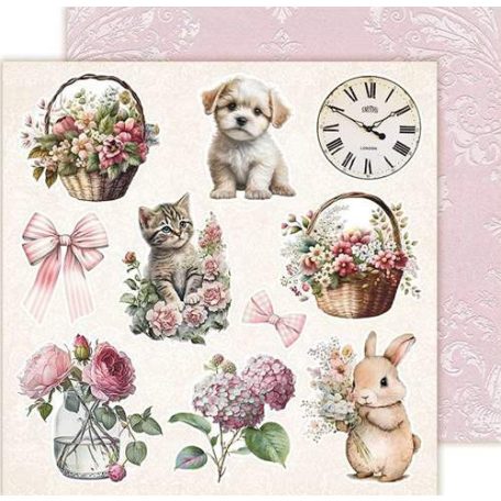 LemonCraft Papírkészlet 8" (20 cm) - Secret Garden - Scrapbooking Paper Pad (1 csomag)