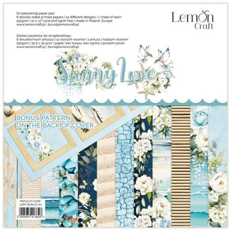 LemonCraft Papírkészlet 12" (30 cm) - Sunny Love - Scrapbooking Paper Pad (1 csomag)