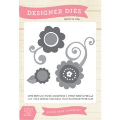   Echo Park vágósablon - Flower set - Designer Dies (1 csomag)