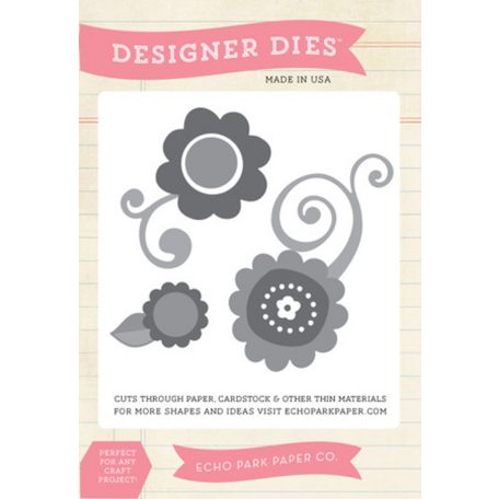 Echo Park vágósablon - Flower set - Designer Dies (1 csomag)