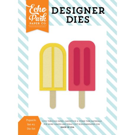 Echo Park vágósablon - Jégkrémek - Popsicles Set 2 - Designer Dies (1 csomag)