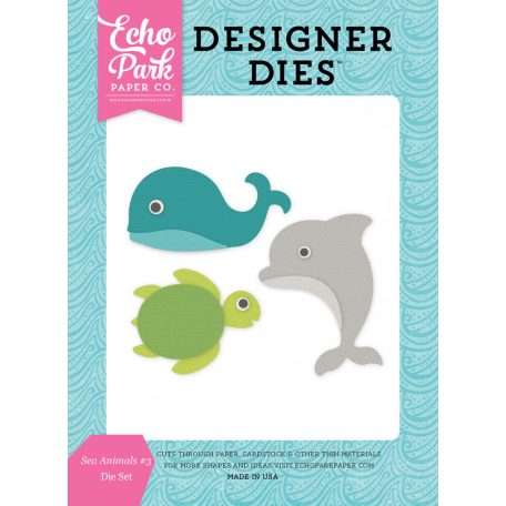 Echo Park vágósablon - tengeri állatok - Sea Animals 3 - Designer Dies (1 csomag)