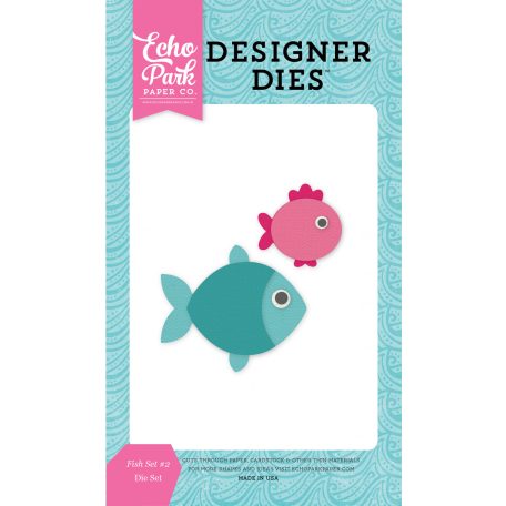 Echo Park vágósablon - halak - Fish Set 2 - Designer Dies (1 csomag)