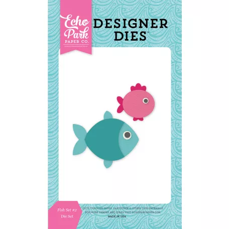 Echo Park vágósablon - halak - Fish Set 2 - Designer Dies (1 csomag)