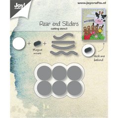   Joy!Crafts vágósablon - mini körök - Rear end Sliders - Cutting Dies (1 db)