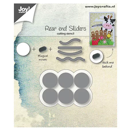 Joy!Crafts vágósablon - mini körök - Rear end Sliders - Cutting Dies (1 db)
