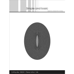   Simple and Basic vágósablon - Vékony ovális keretek - Thin Frames – Oval - Cutting Dies (1 db)