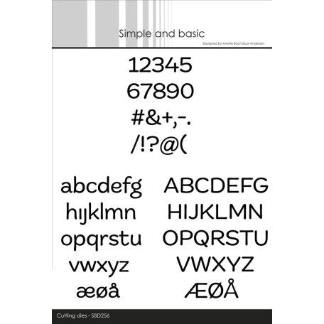Simple and Basic vágósablon - mini ABC - Funky Alphabet Mini - Cutting Dies (1 csomag)