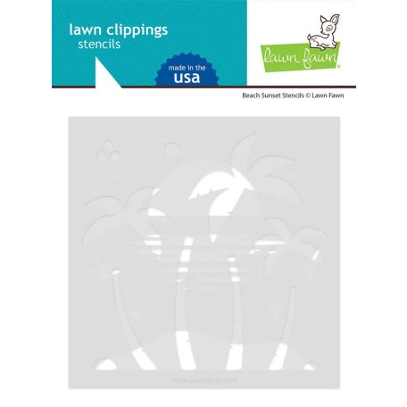 Lawn Fawn Stencil LF3189 - Beach Sunset - Lawn Clippings Stencils (1 csomag)
