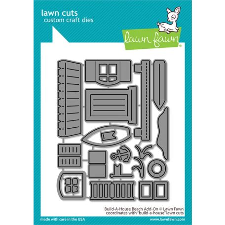 Lawn Fawn Vágósablon LF3182 - Build-A-House Beach Add-On - Lawn Cuts (1 csomag)