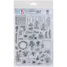 Ciao Bella Szilikonbélyegző - BuJo House Plants - Clear Stamp Set 6"x8" (1 csomag)