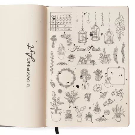 Ciao Bella Szilikonbélyegző - BuJo House Plants - Clear Stamp Set 6"x8" (1 csomag)