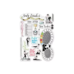   Ciao Bella Szilikonbélyegző - BuJo Fitness - Clear Stamp Set 6"x8" (1 csomag)