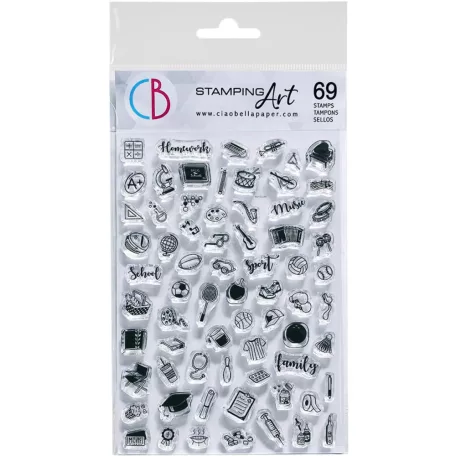 Ciao Bella Szilikonbélyegző - BuJo Family - Clear Stamp Set 4"x6" (1 csomag)