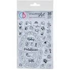 Ciao Bella Szilikonbélyegző - BuJo Baby - Clear Stamp Set 4"x6" (1 csomag)