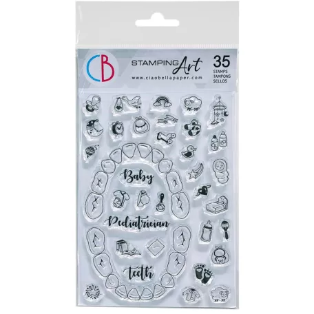 Ciao Bella Szilikonbélyegző - BuJo Baby - Clear Stamp Set 4"x6" (1 csomag)