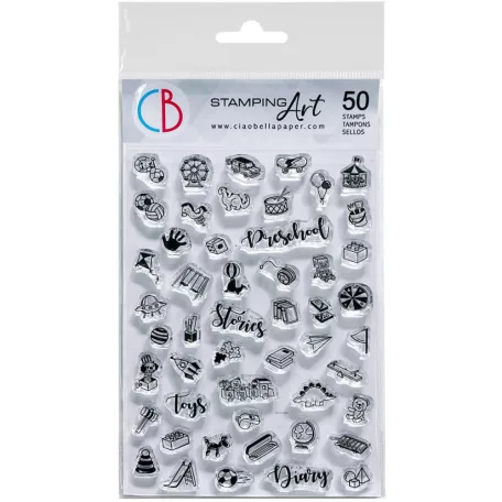 Ciao Bella Szilikonbélyegző - BuJo Preschool - Clear Stamp Set 4"x6" (1 csomag)