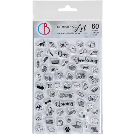 Ciao Bella Szilikonbélyegző - BuJo Everyday - Clear Stamp Set 4"x6" (1 csomag)