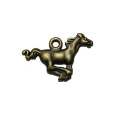 Díszítőelem, fém medál  - Horse - Metal Charms (1 db)