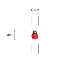   Craft Consortium Díszítőelem  - Adhesive Wooden Ladybirds - Fairy Wishes (1 csomag)