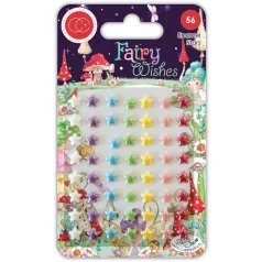   Craft Consortium Díszítőelem  - Adhesive Enamel Stars - Fairy Wishes (1 csomag)