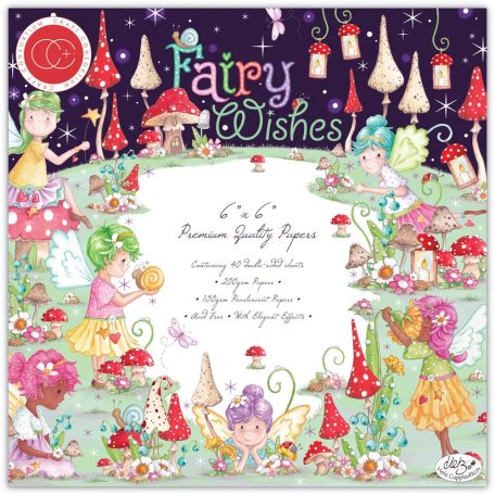 Craft Consortium Papírkészlet 6" (15 cm) - Paper Pad - Fairy Wishes (40 lap)