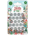 Craft Consortium Díszítőelem  - Adhesive Snowflakes - It's Snome Time 2 (1 csomag)