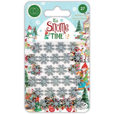 Craft Consortium Díszítőelem  - Adhesive Snowflakes - It's Snome Time 2 (1 csomag)