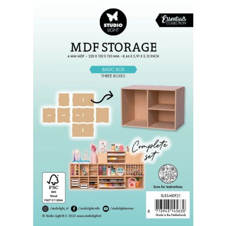 StudioLight Tároló / Rendszerező - Storage Basic Box Three boxes - Storage Boxes (1 db)