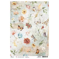  Ciao Bella Rizspapír A4 -  Blossoms dance - Reign of Grace - Rice Paper (1 ív)
