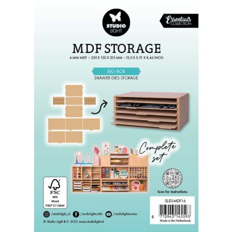 StudioLight Tároló / Rendszerező - Storage Big Box Drawer Dies Storage - Storage Boxes (1 db)