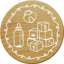 Colop Gumibélyegző  - Cube - Woodies Rubber Stamp (1 db)