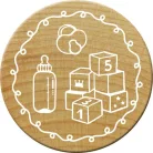 Colop Gumibélyegző  - Cube - Woodies Rubber Stamp (1 db)