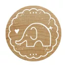 Colop Gumibélyegző  - Elephant - Woodies Rubber Stamp (1 db)