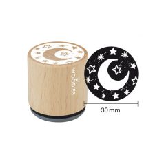   Colop Gumibélyegző  - Moon and stars - Woodies Rubber Stamp (1 db)