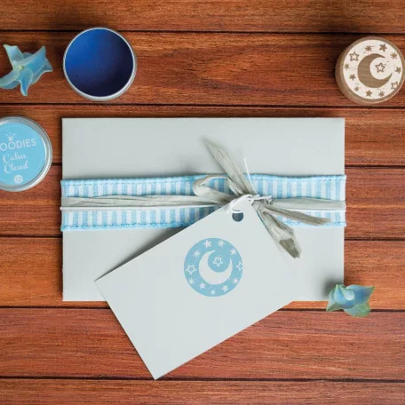 Colop Gumibélyegző  - Moon and stars - Woodies Rubber Stamp (1 db)